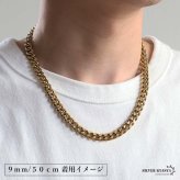 ステンレス 喜平ネックレス チェーンネックレス 幅5タイプ 長さ3サイズ ゴールドネックレス 18KGP 6面カット 細身 太め 極太 シンプル 重厚感 普段使い メンズ 男性 金属アレルギー対応