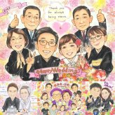 結婚式のお祝いに、心に残る似顔絵はいかがでしょうか。 贈り物 サンクスボード 似顔絵 名入れ プレゼント 手描き ギフト 結婚式 披露宴 サンクスボード 感謝 お祝い 大人数 同僚 職場 友達 新郎新婦 名入れ 下書き確認 修正無料 かわいい そっくり 親孝行 喜ばれる 婚礼 サンクスボード 宝物 入籍 新郎新婦ギフト キレイ 二次会 イラスト 大量注文 百寿祝い メモリアルギフト 引っ越し