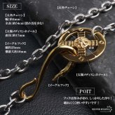 ステンレス ゴールド フェザーネックレス インディアンジュエリー ペンダントネックレス メンズネックレス 18KGP 太角 あずきチェーン 細身 羽根 イーグル 精巧 立体的 かっこいい 男性 金属アレルギー対応