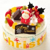 クリスマス 2026 予約 Xmas 人気 かわいい クリスマスケーキ フルーツ生クリームケーキ 5号 4～6名様用 冷凍