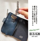 キーケース L.R.M NEO(ネオ) 角シボ合皮キーケース バイカラー ロゴ おしゃれ レディース プレゼント ギフト 贈り物 おすすめ 新作 合皮 女子高校生 女子中学生 社会人 普段遣い クリスマス 誕生日 鍵 フック キーカバー カード カードケース ポケット 小さめ 小さい