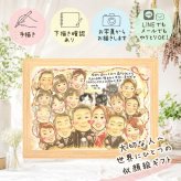 プレゼント 結婚祝い 似顔絵 ギフト 手描き 贈り物 名入れ サンクスボード 披露宴 婚礼 結婚式 感謝 大人数 新郎 両親 新婦 親族 修正無料 名入れ 下書き確認 実績多数 親孝行 そっくり かわいい 感謝ボード 思い出 披露宴 婚礼 お祝いの品 家族 記念日 イラスト 傘寿祝い 還暦祝い ハロウィン メモリアルギフト キレイ 古希祝い 百寿祝い 感激 ウェディングギフト