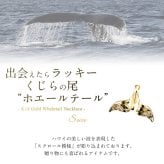 ゴールド ネックレス ハワイアンジュエリー ネックレス ホエールテール ゴールド ペアネックレス 2本セット Sサイズ 刻印 無料 誕生石入れ可 14K K14ゴールド K10 10Kあずきチェーン太0.7mm 2本セット カップル 夫婦 プレゼント ハロウィン 【品番：CG-GP114P】