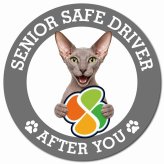 カーサイン 高齢者マーク SENIOR SAFE DRIVER ピーターボールド マグネット 強力 直径13cm 肉球 日本製 車 ステッカー
