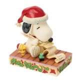スヌーピー&ウッドストック クリスマスリスト 13cm クリスマス | ジムショア ピーナッツ グッズ フィギュア 人形 置物 彫刻 Jim Shore 正規輸入品