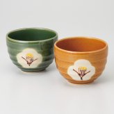 椿ペアー 一服碗 磁器 瀬戸焼 やきものの里から、暮らしを贈ります。　ギフト 食器 セット テーブルウェア