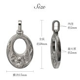 金属アレルギー対応 ペンダントトップ ハワイアンジュエリー 刻印 無料 誕生石 純チタン オーバル プレート Sサイズ チェーン別売り ステンレスより軽く肌に優しい メンズ レディース プレゼント 【品番：TIP308】