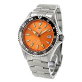 オリエント スポーツ マコ GMT 自動巻き 腕時計 ブランド メンズ ORIENT SPORTS RN-BC0004Y アナログ オレンジ