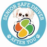 カーサイン 高齢者マーク SENIOR SAFE DRIVER チワマル ステッカー シール 直径13cm 肉球 日本製 車