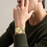フォッシル FOSSIL 腕時計 メンズ MINIMALIST アナログ ゴールドトーン ステンレススチールウォッチ FS6181【2026 新作】