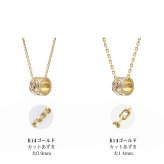 ゴールド ネックレス ハワイアンジュエリー ネックレス ゴールド ペアネックレス 2本セット スクロール チューブ K10 10Kあずきチェーン太0.7mm 2本セット ギフトラッピング可能 大人 友達 シンプル BY THE SEA バイザシー カップル 夫婦 ハロウィン 【品番：CG-GP126P】