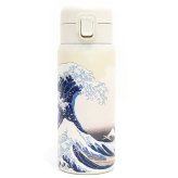 ワンタッチボトル350ml 和柄 841-001 841-002 841-003 841-007 送料無料 水筒 ステンレスボトル ボトル 神奈川沖浪裏 寛政三美人 招き猫 寿司 浮世絵 保冷 保温 日本 日本伝統 ギフト 持ち運び おしゃれ 神奈川沖浪裏