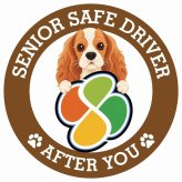カーサイン 高齢者マーク SENIOR SAFE DRIVER イングリッシュコッカースパニエル ステッカー シール 直径13cm 肉球 日本製 車