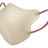 エアフィール立体マスク　30枚入 A/ﾍﾞｰｼﾞｭ×ｺｰﾗﾙ FU30-BE 景品 記念品 粗品 ノベルティ 名入れ 御挨拶 ご挨拶