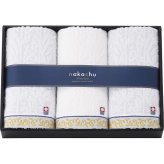 【直送】NAKACHU今治 フェイスタオル 3枚セット [26-2821-037] NCK-26375 中忠の今治タオル 今治タオル認定 綿100% 吸水性抜群 毎日使いやすい 日本製 タオルギフト ギフト プレゼント 贈り物 内祝い お返し