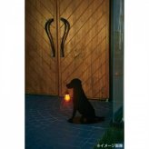 ソーラーライト 屋外 おしゃれ シルエット ドッグ 犬型 LED ガーデンライト 玄関灯 庭 玄関 エントランス 防雨 ガーデニング 雑貨 置物 オブジェ ライト センサーライト 自動点灯 セトクラフト