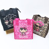 サンリオ 日焼けキティ 三角保冷バッグ ピンク/レオパード ランチ Sanrio