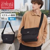 マンハッタンポーテージ メッセンジャーバッグ Manhattan Portage メンズ レディース マグネット 撥水 軽量 コーデュラ B5 大きめ 斜めがけ ショルダーバッグ フラップ ウエストバッグ 肩掛け ナイロン 黒 おしゃれ シンプル 通勤 通学 旅行 カジュアル アウトドア ブランド