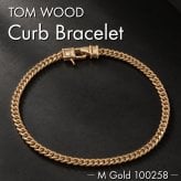 【ラッピング無料】TOMWOOD トムウッド Curb Bracelet M Gold 100258 カーブブレスレット ゴールド シルバー925 18Kメッキ 6.5 7 7.7インチ ギフト