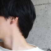 シルバー925 クローバーピアス ブルーストーン メンズ レディース ユニセックス 四つ葉 フラワー カラーストーン スタッドピアス 耳飾り アクセサリー アンティーク調 ワンポイント おしゃれ かっこいい カジュアル 片耳用 1点