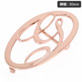 ジョルジオスタメッラ バックルのみ トップ式バックル Gロゴバックル レディース ブラス100% アルチェ用 幅3cm用 FBM GLB2 30 ピンクゴールド 送別会 誕生日 お中元 結婚祝い 結婚式 高級 父の日 母の日 ホワイトデー