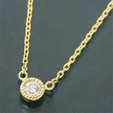 ネックレス レディース K18 18金 イエローゴールド YG ダイヤモンド タルトシリーズ Amelie Monchouchou ジュエリー アクセサリー プレゼント ギフト 誕生石