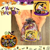 【10袋 透明巾着】【ハロウィン】【プチギフト お菓子 詰め合わせ】2026年 セット 大量 個包装 子ども 小分 パーティー イベント 子供会 景品 プレゼント 販促品 すぐに渡せる 送料無料 男の子 女の子 キッズ スナック 贈り物 ばらまき キャンディ セット
