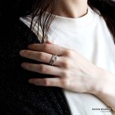 シルバー925 馬蹄リング ホースシューリング 馬の蹄 オープンリング フリーサイズ レディース 女性 金属アレルギー対応 指輪