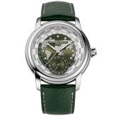 フレデリック・コンスタント FREDERIQUE CONSTANT クラシック ワールドタイマー マニュファクチュール 世界限定718本 FC-718KWM4H6 腕時計 自動巻き メンズ