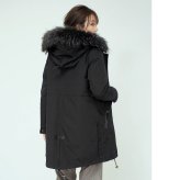 モッズコート レディース 冬 ダウン ライナー フード付き ファー トリミング きれいめ 弱はっ水 大きいサイズ ブランド Filomo フィローモ レディースモッズコート 黒 カーキ 春 秋 アウター 休日 ギフト プレゼント 6F (08000234r)