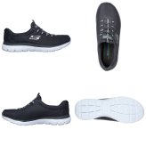 スケッチャーズ レディース スリッポン スニーカー 靴 サミッツ SKECHERS Summits 12980 軽量 ノーマル幅 ひもゴム メモリーフォームインソール