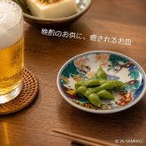 【誕生日・ギフト】サンリオ 九谷焼 3寸皿 麗和コラボ 豆皿 小皿 キャラクター 和食器 ギフト 箱入り 九谷結窯