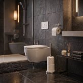 スペアトイレットロールホルダー｜ZACK 40180 MIMO トイレットペーパーホルダー トイレットペーパーストッカー スリム 収納 詰め替え 上質 高級 ホテルライク 省スペース ステンレス 男前インテリア インダストリアル ドイツ デザイナーズ HL
