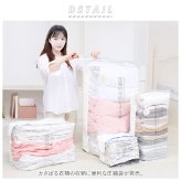 圧縮袋 衣類 通販 真空 服 真空圧縮袋 圧縮ボックス 衣装ケース 押すだけ ポンプ不要 掃除機不要 衣替え 収納 整理 整頓 収納グッズ 便利 子供服 タオルケット ブランケット