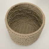 鉢カバー おしゃれ 大型 ロープ パラコード 手編み トレッサ シリンド TRESSA KONTON コントン M S 約13号 10号 底穴なし 防水インナー付 観葉植物 尺鉢 ベージュ グレー オリーブ バスケット かご 北欧 西海岸 モダン 室内 インテリア シンボルツリー