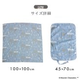 【ギフトセット】ムーミン マルチガーゼケット＆おむつ替えシート2点セット (ギフトボックス付き)  | ベビー 赤ちゃん 新生児 日本製 ダブルガーゼ   おむつ替えマット 綿100% コットン おくるみ ガーゼケット  出産祝い プレゼント ギフト リトルミイ ガーゼケット