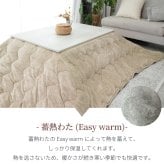 5層構造 あったか こたつ掛け布団 フランネル アルミシート入り 190cm 240cm 260cm 秋冬用 保温 蓄熱 断熱  こたつ布団 ふとん 薄掛けふとん キルトケット 暖かい 洗える 洗濯可能 Easy warm わた使用 韓国インテリア おしゃれ かわいい ピンク グレー ベージュ 送料無料