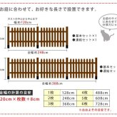 ガーデン エクステリア ピケットフェンス ストレート連結セット 平地用 送料無料 フェンス 木製フェンス ピケフェンス 天然木製 ガーデニング 枠 柵 仕切り 目隠し 境目 クラシカル アンティーク トレリス ベランダ つる 薔薇 バラ 朝顔 園芸
