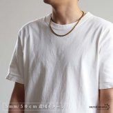 ステンレス 喜平ネックレス チェーンネックレス 幅5タイプ 長さ3サイズ ゴールドネックレス 18KGP 6面カット 細身 太め 極太 シンプル 重厚感 普段使い メンズ 男性 金属アレルギー対応