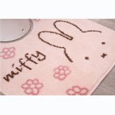 ミッフィー miffy ロングトイレマット ラインフラワー ピンク トイレ用品 送料込み