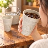 退職 異動 名入れ ペアギフト SXX 晩酌セット 日本製 青磁刷毛 アイスペール & トング & カップ 2点 専用BOX入り / プレゼント ギフト 退職 記念 誕生日 長寿 祝い 酒器セット チューハイセット