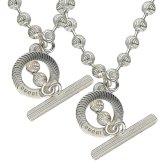 グッチ ペアネックレス 2本セット メンズ レディース シルバー925 ボールチェーン 夫婦 カップル お揃い 大人 高級感 誕生日 プレゼント 結婚記念日 ギフト GUCCI 成人 卒業 入学