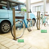ラック サイクルスタンド スチール 床付け 1台 用 日本製 自転車スタンド 屋外 自転車 スタンド サイクル 駐輪場 固定式 固定タイプ アイアン （銀 銀色 シルバー） ギフト お祝い 模様替え 新生活