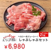 【都城産】栗で育てた「くりぷ豚」ヘルシーしゃぶしゃぶセット たっぷり 2.2kg (～10人前)豚肉