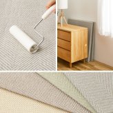 【同色9枚セット】 ファブリック置き畳 ボーナ 約82×82×2.5cm 9枚入 へリンボーン柄 カットできる 縁なし へりなし畳 フロア畳 ユニット畳 カラフル 可愛い 滑り止め付き
