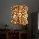 照明 ライト ファームリビング Braided ラタン ランプシェード ベリー 引っ掛けシーリング 北欧 ペンダント LED 対応 雑貨 インテリア 天井 リビング ペンダントランプ ペンダントライ