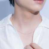 ネックレス ペーパークリップ シルバー925 SV925 ユニセックス シンプル 男女兼用 チェーン ペアアクセ　お揃い