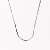 ネックレス ヘリンボーン ブラス ペアアクセ お揃い シンプル 真鍮 チェーン