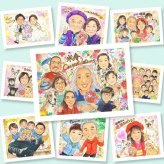 米寿のギフトに、見るたびに思い出が蘇る似顔絵です。下書き確認ができるので、安心して贈れます。 米寿祝い 似顔絵 プレゼント 贈り物 ギフト 名入れ 手描き 米寿 記念 長寿 傘寿 大人数 祖父母 おばあちゃん おじいちゃん 名入れ 修正無料 下書き確認 宝物 親孝行 そっくり 似てる 米寿祝い 88歳 長寿祝い 一生もの 贈答品 記念日 カラフル 傘寿祝い キレイ 大量注文 同窓会 感激