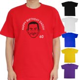 Tシャツ 似顔絵 名入れ 【名前入り 似顔絵 tシャツ】メンズ レディース 男性 女性兼用 半袖 犬 愛犬 猫 ペットおしゃれ ユニセックス オーバーサイズ S M L LL XL 黒 ブラック 赤 レッド 白 ホワイト 青 ブルー 黄 イエロー 紫 パープル ヘビーウェイト5.6 プレゼント 誕生日 父の日 母の日 GHOGolf